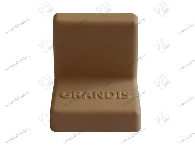 Уголок крепежный 25x25 мм толщ.1,2мм с крышкой, орех 10-419P <200/2000> 1