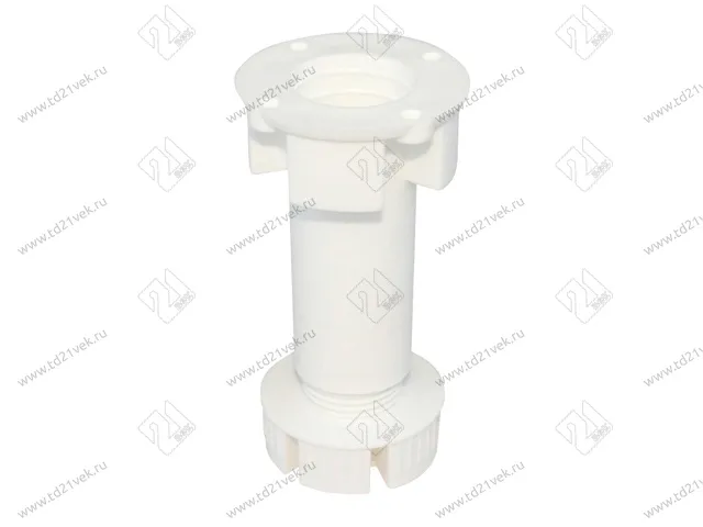 Опора кухонная Н100-120 мм, неразборная, белый, нагрузка 130 кг 1