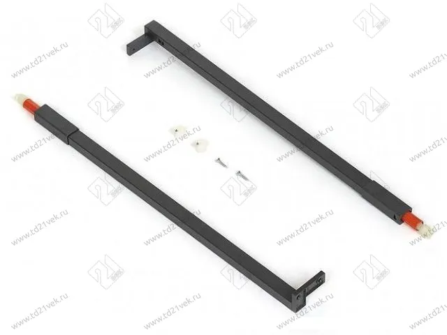 12796141407 FLOWBOX Рейлинг L400 мм (антрацит) (для деревянной задней панели) <12> 1