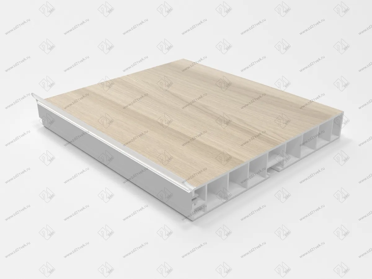 Цоколь кухонный 4м с силик.пр., ясень шимо светлый Н-100 <15> 1