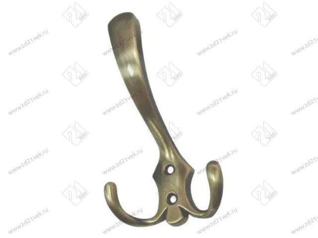 K302AB.6 Крючок мебельный старинная латунь <25> 1