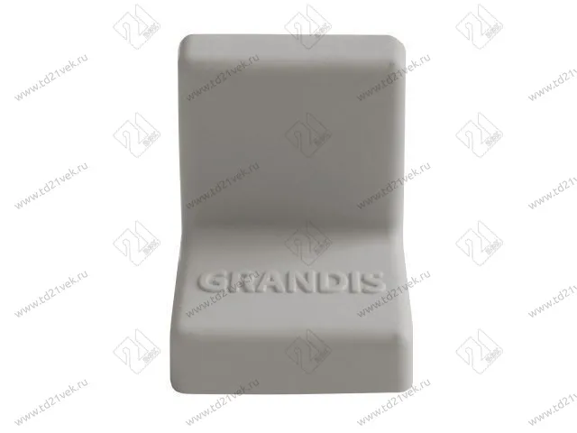 Уголок крепежный 20x20 мм толщ.1,2мм с крышкой, серый 10-436P <400/4000> 1