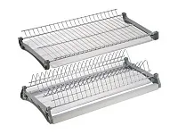 Сушилка для посуды 500мм двухуровневая, хром, основа из алюминия, V3/500, 1 индивидуальная упаковка
