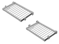 S-6208-G Брючница в базу 900 мм, Starax, (850-880х470х95 мм), серая