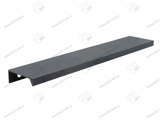 Профиль-ручка торцевая 192мм (L220мм) графит 1