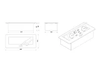 11.800.02.036 Блок роз.выдв.гориз,сер,роз-ки 2хEU;2xUSB3,0; 1xLAN;2xHDMI,265х118х66мм,каб. с вилк. 2м