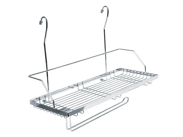 MX-429 Полка с поворотным держателем для полотенца (390х215х280/355) хром <8> 1