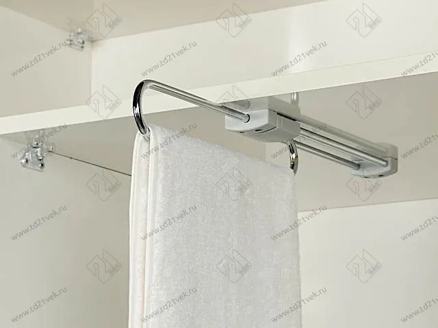 S-6073-C Штанга для одежды в базу 400 мм, Starax, (50х400х60 мм), хром 1