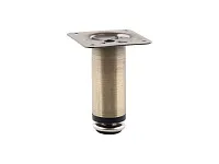 N0010-120 AB Опора мебельная регулируемая малая 30*120 мм, бронза <80>