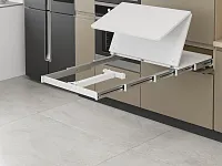 S-2145-W Механизм Starax для встраиваемой столешницы в три сложения с ножкой, шир.600 (564х510х125 мм), белый