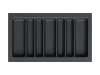 S-2690-AP Лоток для столовых приборов Starax в базу шир.900 (840x490x55 мм), антрацит