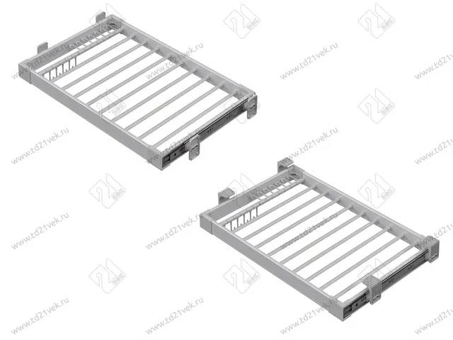 S-6205-G Брючница в базу 600 мм, Starax, (550х580х470х95 мм), серая 3