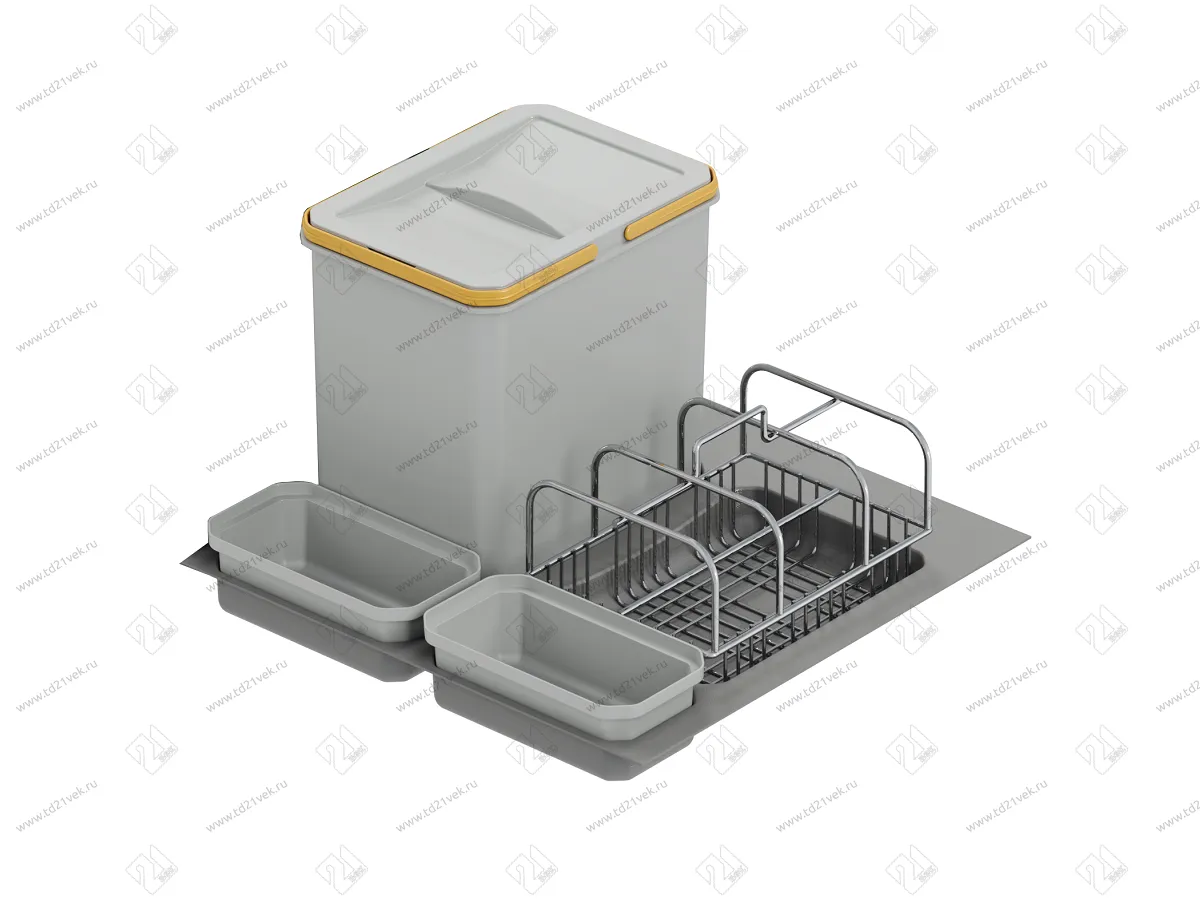 S-2534-G Система сортировки в базу 600 мм, Starax Order 2, (540-470х490-415х305), серый 1