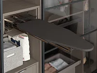 S-6616-A Выдвижная гладильная доска с фасадом в 400 базу, Starax, антрацит