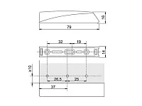 AMF16/GR Корпус для накладной установки AMF14 и AMF15 серый <100>