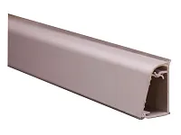 Плинтус кухонный алюминиевый, гладкий овальный РИО-С/гл, серебро, 3м <1/30>