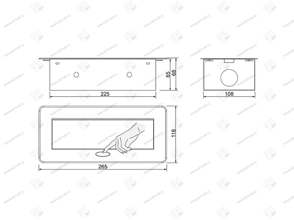11.800.02.036 Блок роз.выдв.гориз,сер,роз-ки 2хEU;2xUSB3,0; 1xLAN;2xHDMI,265х118х66мм,каб. с вилк. 2м 3