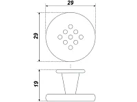 RC011SN.4 Ручка C1150 cатиновый никель <50/500>
