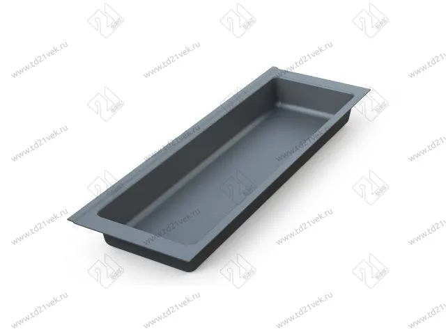 105-83-04-309 Лоток для столовых приборов Mesan TrayBond, 1 отдел,  (Ш157хГ480-444хВ45) антрацит <5/80> 1