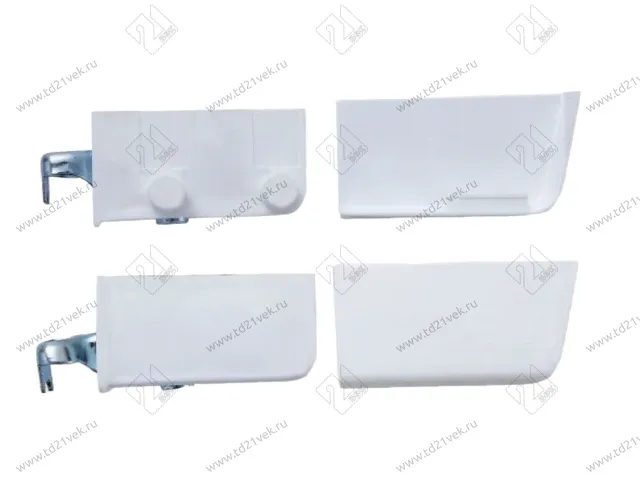 Навес для шкафа Р130 L+R, заглушки-2шт (под запрессовку), белый 1