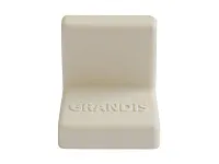 Уголок крепежный 25x25 мм толщ.1,2мм с крышкой, ясень 10-419P <200/2000>