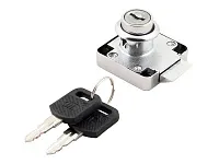 Замок №338 DL (квадратный) хром (полуавтомат) <12/240>