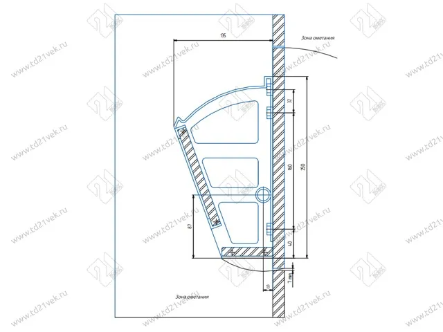 Механизм для обувниц одинарный, черный 2