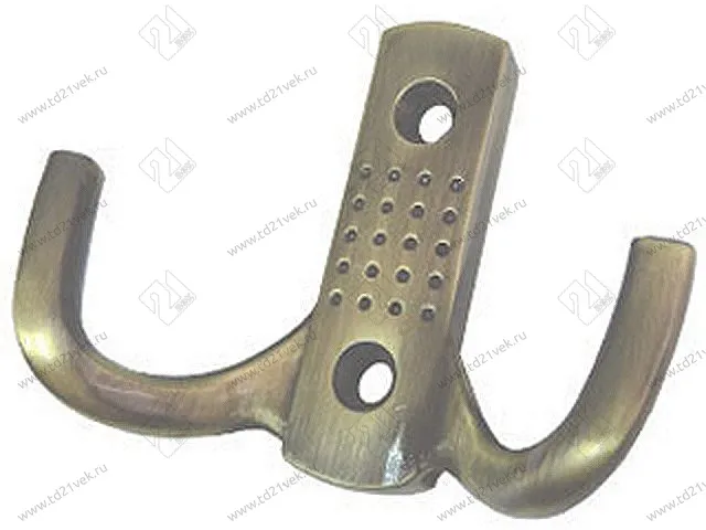 K204AB.6 Крючок мебельный старинная латунь <25> 1
