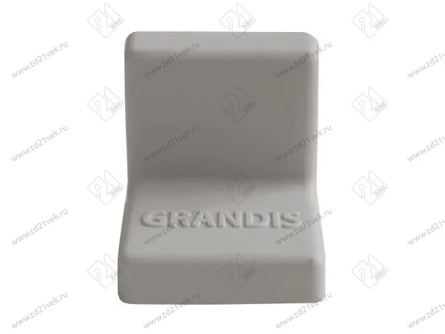 Уголок крепежный 25x25 мм толщ.1,2мм с крышкой, серый 10-419P <200/2000> 1