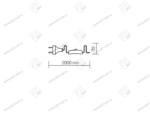 15.111.01.011 Сетевой провод с вилкой и выкл. 2