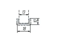 Заглушка торцевая H100мм, черный <20>