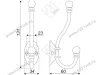 K209ABL.6  Крючок мебельный старинный черный <25> превью 3