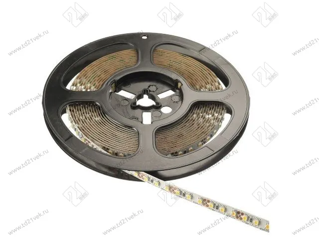 LD-3528-600-20-ZB Лента FLASH 3528, 600 LED холодный белый, 48W без силикона, 8мм, катушка 5м 1