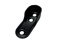 Держатель трубы овальной, стальной, чёрный