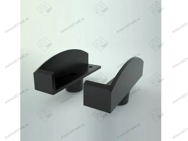 104-76-01-305 Площадка Mesan (ST) угловая пластиковая к ножке Бинго, 0126-09 бежевый левая 1