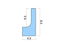 17.800.00.218 Диффузор силиконовый для ал.профилей SOLO 2408T, 1м, серебристый <1>