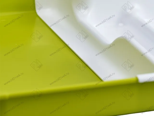 Лоток для столовых приборов раздвижной, 368х310-520 мм, белый/салатовый 5