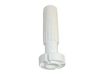 104-01-28-302 Ножка Mesan цокольной опоры, с основанием (разборная) h: 100-150мм, белая <400>