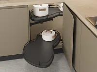 S-3015-A Волшебный угол "Лепесток" в базу 450 мм, Starax, (850х475х600 мм), левый, с антискользящим покрытием