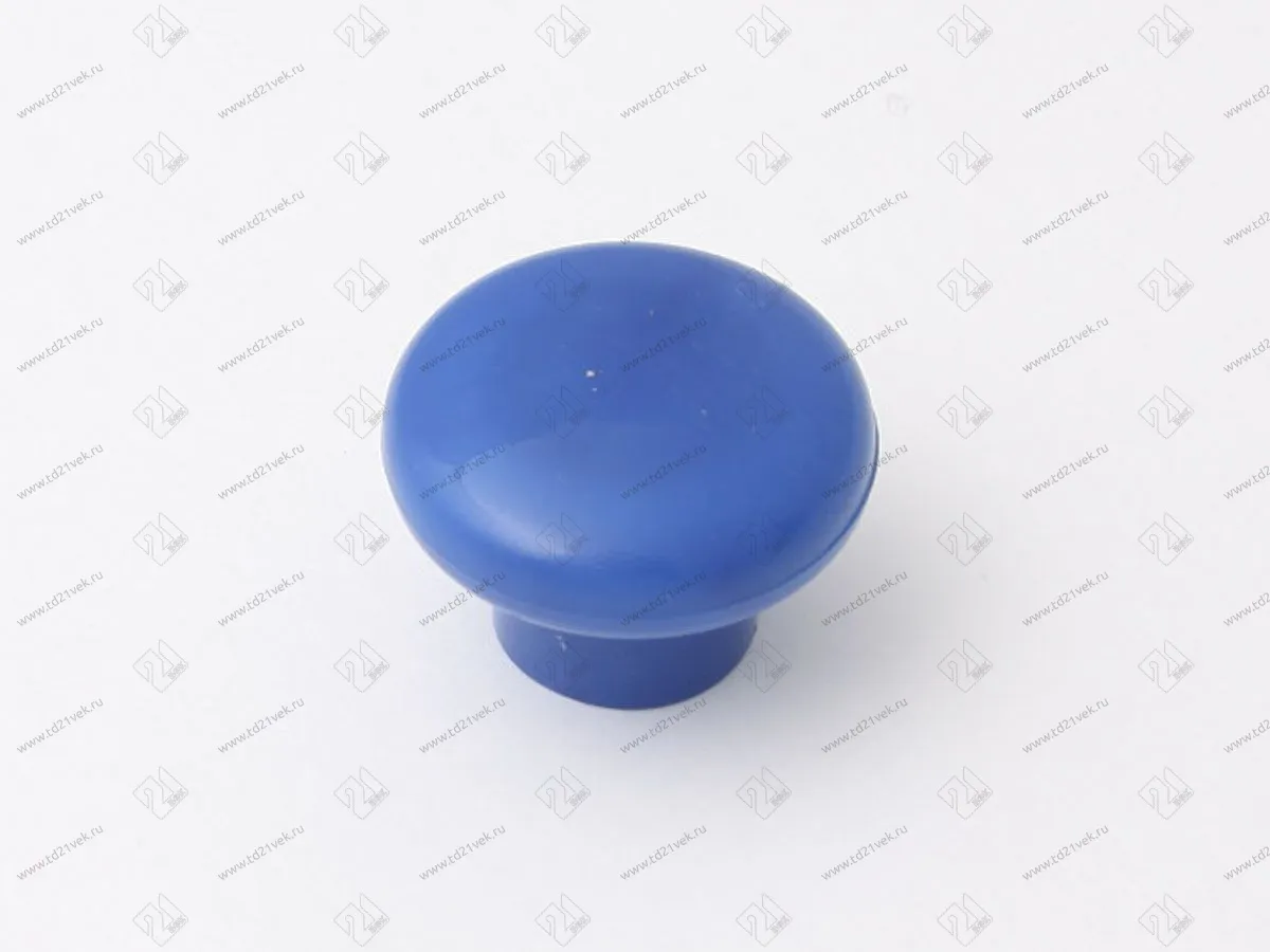 Ручка-кнопка пластиковая  (синий)<100> 1