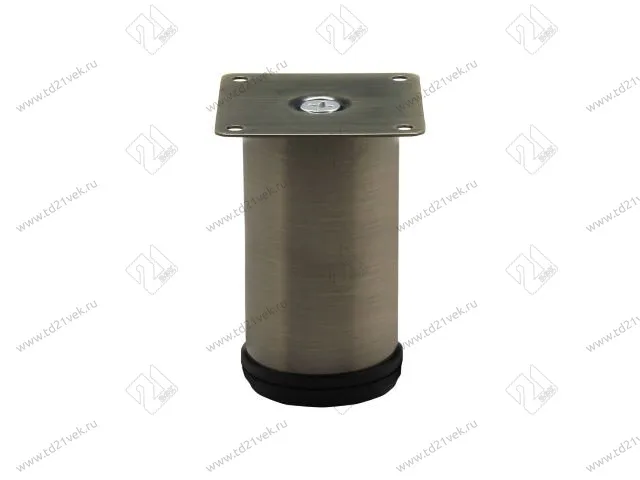 N0030-120 AB Опора мебельная регулируемая малая 50*120 мм, бронза <80> 1