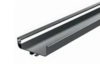 С-образный профиль GOLA с подсветкой, алюминий матовый, L=3000 мм, в комплекте LED лента, крепления 6 шт., коннектор