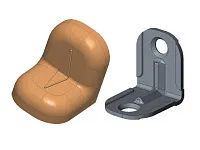 Уголок крепежный 20х20х16 мм, вишневый c пластиковой крышкой