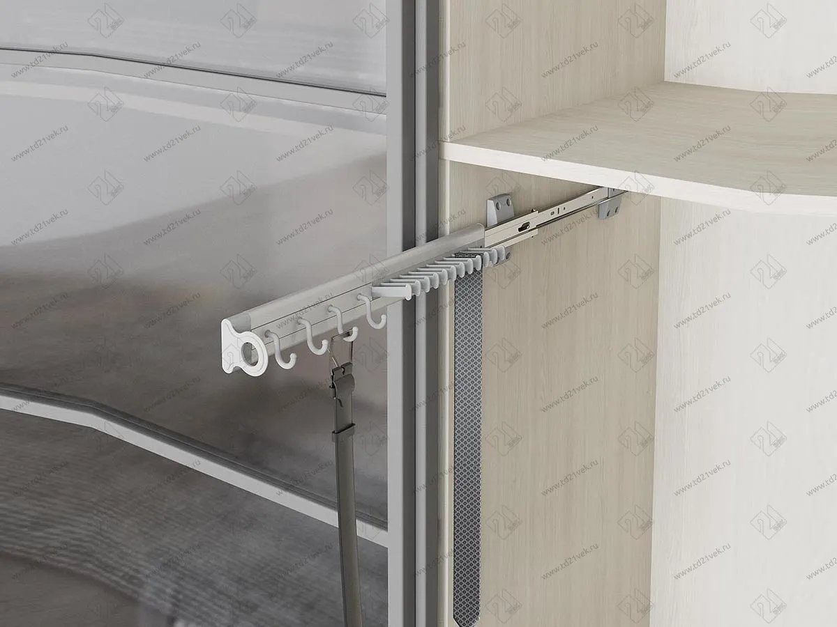 S-6544-G Вешалка для галстуков и ремней, Starax, (85х460х90 мм), левая 1