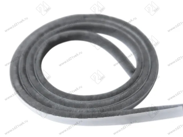 Уплотнитель щёточный ш7х в6мм 4Р, светло-серый/серебро <бухта-250м> шлегель/ щетка самоклеящаяся/ буферная лента/ уплотнитель/ Schlegel 2