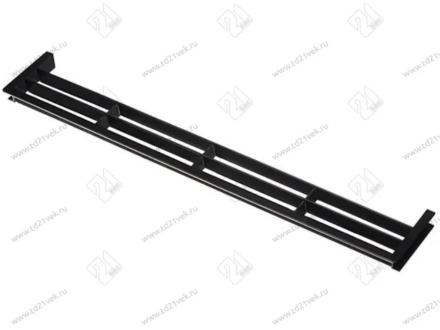 Вентиляционная решётка для цоколя №2 черный 390*65 мм <50> 1