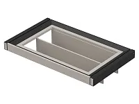 S-6435-A Обувница в базу 600, экокожа, Starax (564x470x190 мм), антрацит