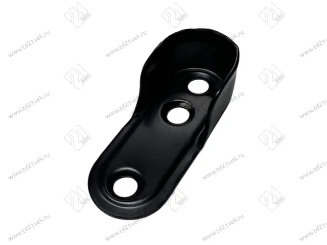 Держатель трубы овальной, стальной, чёрный 1