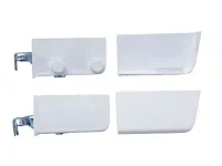 Навес для шкафа L+R, заглушки-2шт. (под запрессовку), белый, Р130