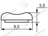 Декор "Sal-M 7" <9мм> (хром) krom <200/800> превью 2